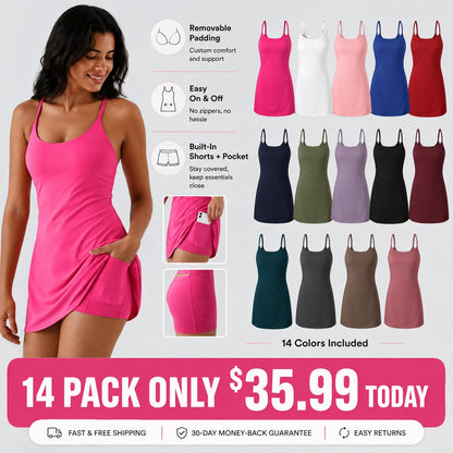 🔥【Must‑Have Pick】Plush Backless Active Dress - Easy Peezy
