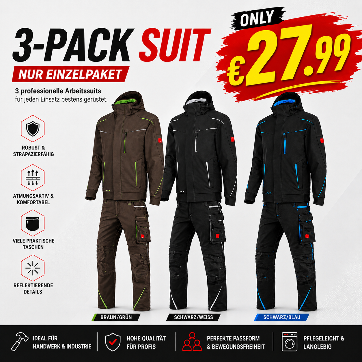 ☀️ WINTER-SALE IM SOMMER ❄️Softshelljacke × Bundhose motion 2026 Set